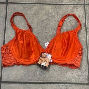 Victoria's Secret Orange Lace Bra